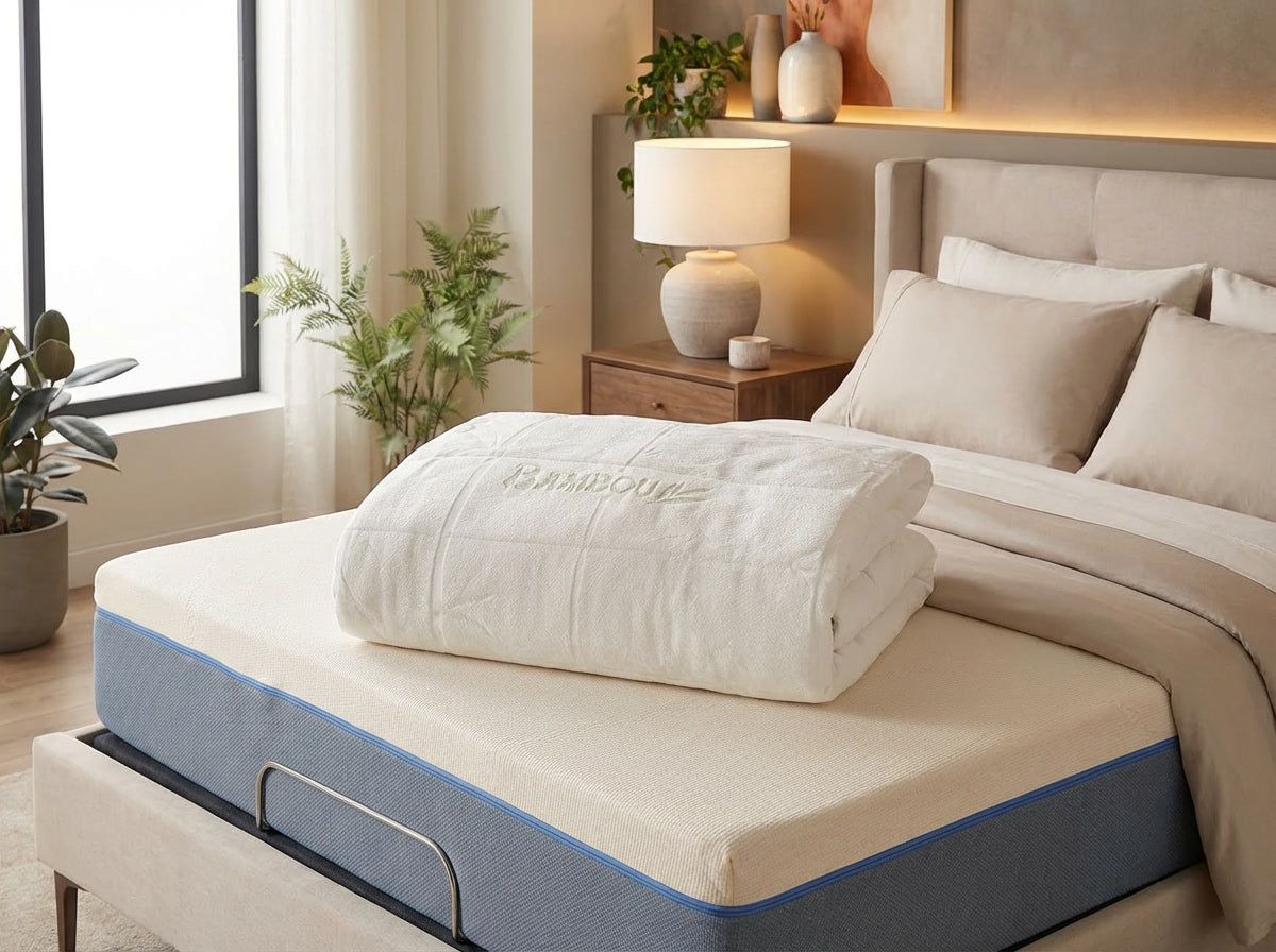 Protège Matelas Imperméable Bleu.eco - Rayonne de Bambou
